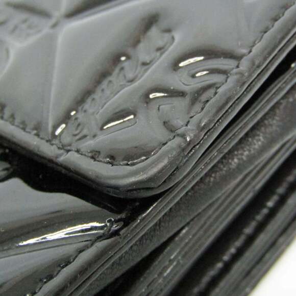 CHANEL Authentic Black Leather Wallet